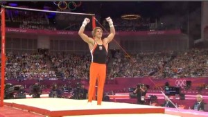Gymnast sticking image